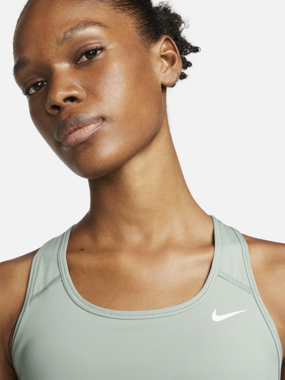 Nike Sage Green Racerback Sports Bra - Picture 3 of 4